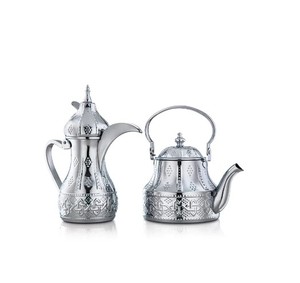 Théière luxueuse en métal brillant couleur personnalisée décorative à la main en gros Dallah dessus de table cafetière en métal abordable - Product Image 4