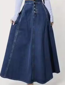 Faldas largas de mezclilla un armario Looks esenciales con faldas largas de mezclilla clásicas Boho Meets Casual Faldas largas Inspiración - Product Image 2