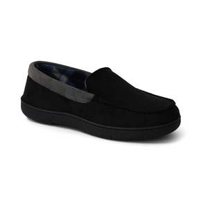 Mocassins vintage pour hommes de taille moyenne, résistants aux intempéries et imperméables, chaussures noires - Product Image 1