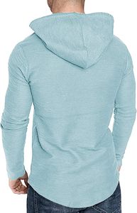 Sudadera con Capucha de Invierno para Hombre, con Logotipo Personalizado, Ajustada, Deportiva, Forro Polar Tejido, Secado Rápido, Teñida, 340g, Alta Calidad - Product Image 2