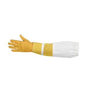Hecho en Pakistán Guantes de trabajo de apicultura de cuero de grano de alta calidad personalizados Guantes impermeables a prueba de picaduras - Product Image 5