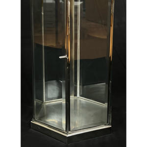 AK artisanat 2025 personnalisé en acier inoxydable biseauté verre élégant fait à la main romantique lanterne intérieur extérieur maison métal - Product Image 5