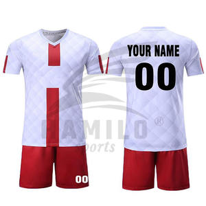 Venta caliente Custom Soccer Wear 100% Poliéster Jersey Uniformes de fútbol Última opción de diseño para equipos - Product Image 3
