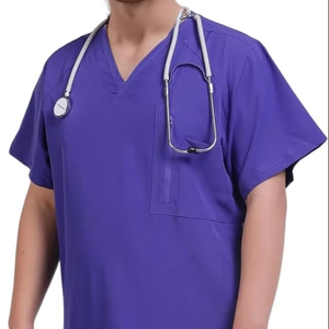 <b>Doctor</b> Uniforms Medical Nursing Scrubs Uniform Clinic Scrub <b>Sets</b> Short Sleeve Uniform men - Product Image 1