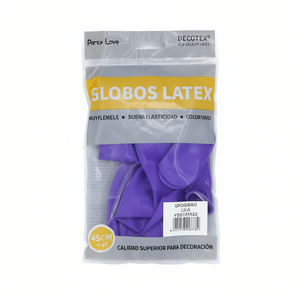 ลูกโป่งปาร์ตี้เลิฟลาเท็กซ์ 45 ซม. สีไลลา 6 ชิ้น ถุงตกแต่ง - Product Image 2