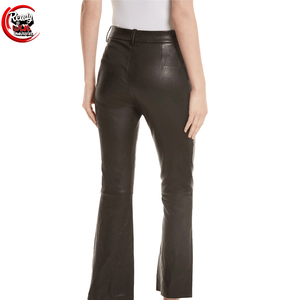 OEM Manufacturer's Ladies Plus Size Winter <b>Cargo</b> <b>Pants</b> Sexy <b>Baggy</b> Pockets Flat Stacked Long Leather Canvas Streetwear Wide Leg - Product Image 2