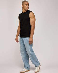 Camiseta sin Mangas para Hombre, Estilo Casual de Verano, Ajustada, para Gimnasio, Deporte, Transpirable, para Fitness, Ropa de Calle - Product Image 3