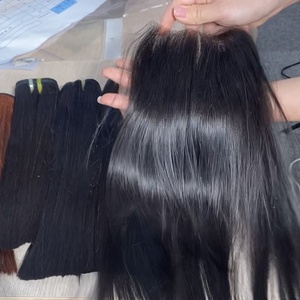 Haute Qualité HD Lace Frontal Perruques de Cheveux Humains Naturels Styles Tendance Chaude Femmes Noires-Vague D'eau Corps Vague Frontale Tissage Droit - Product Image 4