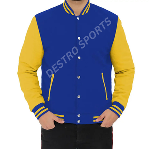 Venta al por mayor personalizado bordado Varsity chaqueta Unisex impreso último diseño chaquetas de béisbol con logotipo personalizado - Product Image 2