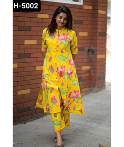 Ropa étnica india Algodón mágico con hermosa Impresión digital Kurtis con Pent para ropa informal y de Festival Traje Salwar Kameez - Product Image 1