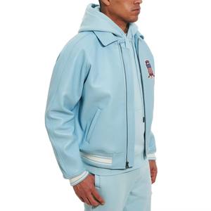 Chaqueta de Cuero Avirex para Hombre, Edición 2026, Cuero Genuino, Cuello Alto, Logotipo Frontal, Chaquetas Avirex de Alta Calidad - Product Image 6