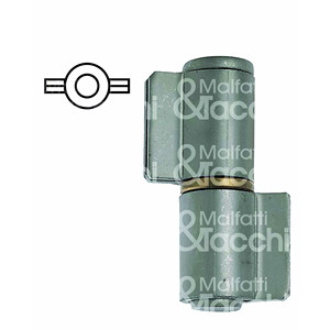 BISAGRA CERRADA 2 ALAS acero pulido - Product Image 1