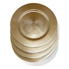 จานรองตกแต่งโลหะสแตนเลส จานอาหารค่ำ จานรองสำหรับงานแต่งงาน จานรองสำหรับโต๊ะอาหารโรงแรม - Product Image 5