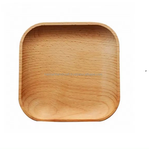 Assiettes en bois décoratives pour table, vente chaude, meilleure qualité, couleur brun foncé, assiettes en bois indiennes - Product Image 3