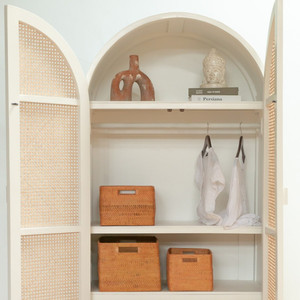Panier en rotin naturel avec poignées pour la maison et le stockage fait à la main du Vietnam - Product Image 3
