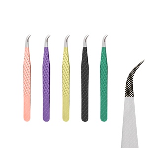 Pince à cils durable Pince à épiler pour extension de cils Pince à épiler disponible dans toutes les couleurs - Product Image 2