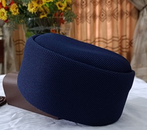 Hot Sell Classic Bukhari <strong>Koofi</strong> Customized Embroidered Muslim Prayer Cap Blue Black White <strong>Hat</strong> for Four Seasons in Bangladesh - Product Image 1
