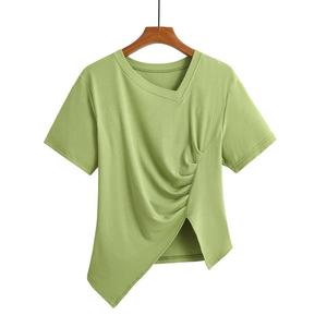 2022 último diseño de camiseta sin mangas con cuello redondo para mujer de secado rápido 100% algodón Spandex Color y tamaño personalizados ODM ecológico - Product Image 4