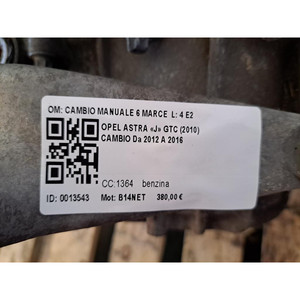TABLEAU DE BORD COMPLET D'OCCASION OPEL Astra J GTC 55584372 B14NET essence 1364 (11>15) - Product Image 6