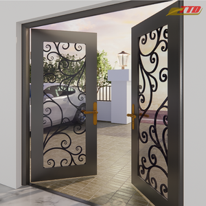 Portes en acier décoratives pour l'entrée principale de la maison - Durabilité supérieure, résistance aux intempéries, taille personnalisée, garantie de 3 ans - Product Image 4