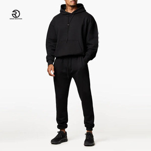 Top Premium pull à capuche lourd pour hommes 300gsm haute qualité français éponge goutte épaule sans cordes surdimensionné confortable - Product Image 3
