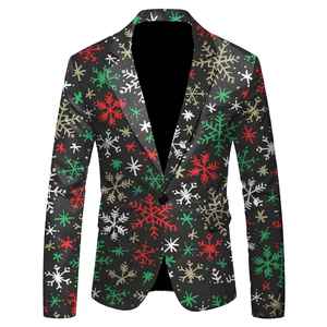 Blazer floral de luxe à la vente chaude, motifs exquis, conçu pour une soirée royale, blazer respirant pour homme - Product Image 1