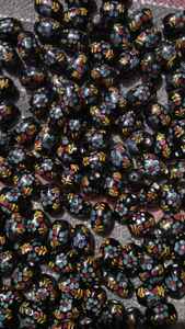 100% perles de fantaisie multicolores précieuses pour la fabrication de bijoux belle perle de cristal au chalumeau et de verre mélange différentes tailles formes - Product Image 3