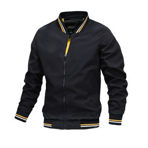 Nueva chaqueta de cuello alto para hombre, chaqueta fina a prueba de viento para primavera y otoño, chaquetas impermeables informales para montañismo y camping para hombre - Product Image 5