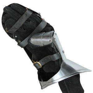 เครื่องป้องกันแขนโลหะแบบ milanesse ยุคกลางอัศวินถุงมือเหล็กขัดเงาสำหรับงานฝีมือโลหะ - Product Image 3