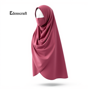 Pañuelo para la Cabeza Ligero, Transpirable y Modesto Personalizable, Vestido Abaya Khimar Tradicional Musulmán de Manga Larga para Hombre, Talla Grande, Poliéster - Product Image 6