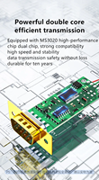Câble de convertisseur série USB vers DB9 RS232 de haute qualité câble de données adaptateur mâle à mâle