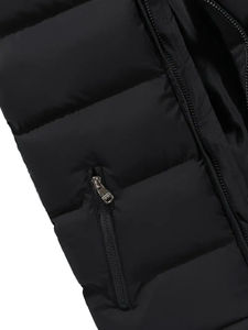 Nueva chaqueta acolchada personalizada para hombre al por mayor, nuevo diseño, chaqueta bomber acolchada a la moda, capucha, abrigo de burbujas impermeable blanco, piel de invierno - Product Image 3