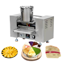 Machine à crêpes mille-feuilles en acier inoxydable, machine automatique pour la fabrication de crêpes pour gâteaux en couches et desserts