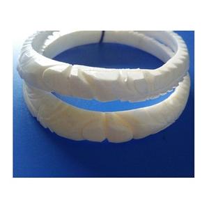 Trendy Fashion <b>Jewelry</b> Accessories White Bone Inlay Bangles Handmade Stylish Bone Inlay Bangles Natural Bone Bracelet Low Price - Product Image 2