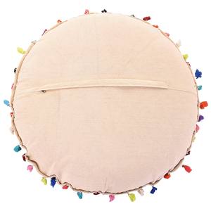 Funda de almohada de suelo redondo de algodón 100% hecha a mano, cojín de retazos de estilo bohemio para decoración del hogar, patrón Vintage - Product Image 3