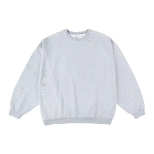 Sudaderas Personalizadas para Hombre de Alta Calidad, Estilo Holgado con Hombros Caídos, Lavado Ácido, Desgastadas y Rotos, para Invierno - Product Image 2