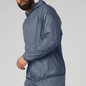 Top Ranking Hombres Chaqueta cortavientos Transpirable Venta caliente Nueva llegada Ajustable Venta al por mayor Hombres Chaqueta cortavientos con capucha - Product Image 2