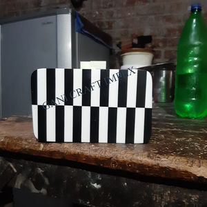 กระเป๋าคลัทช์สำหรับผู้หญิงงานหัตถกรรมสไตล์ใหม่กระเป๋าเรซินพร้อมกระเป๋าใส่งานหินคริสตัล - Product Image 3