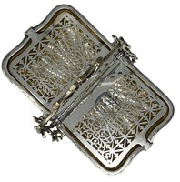 Vergoldete Muschelförmige Faltbare Isolierte Messing/Silber Dampfresistente Multifunktionale Keksdose mit Natürlicher Baumzweig-Optik für die Küche