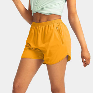 Wholesale Women's <b>Seamless</b> Hip Lifting Workout Fitness <b>Shorts</b> Athletic Style High Waist Quick Drying Yoga <b>Shorts</b> With Pockets - Product Image 5