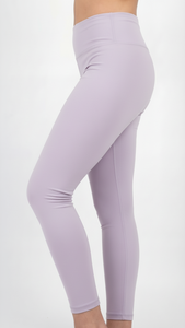<b>Women</b> High Waist Powder Lilac Gym <b>Leggings</b> Custom OEM <b>Compression</b> Yoga Pants Fitness Activewear - Product Image 2