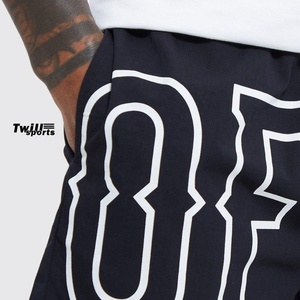 Short de sport OEM pour homme 100% coton 240gsm en toile épaisse taille élastique séchage rapide salle de sport personnalisable style rue haute - Product Image 3