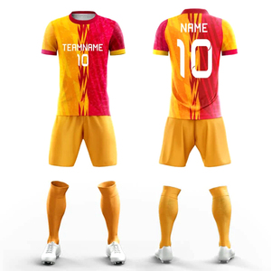 Confortable nouveauté uniforme de football nouveau Style Top qualité respirant 100% Polyester uniforme de football - Product Image 4