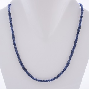 Collier de perles de pierres précieuses avec perles Rondell à facettes en vrac pour les créateurs de bijoux de mode et la fabrication de bijoux - Product Image 1