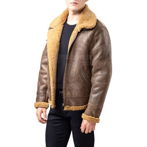 Chaqueta de Piel de Oveja para Hombre, Chaqueta de Cuero con Forro Suave para Clima Frío, Comodidad y Uso Diario - Product Image 2