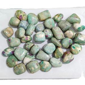 Wholesale High Grade <b>Loose</b> <b>Gemstones</b> Customised Natural Fuchsite Tumbled Cabochon Mixed Shape Jewelry Accessories Jewelry - Product Image 3