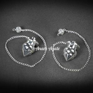 Custom 9 Silver-Plated Brass Isis Pendulum for Chakra <b>Cleansing</b> and Spiritual Practices - Product Image 6