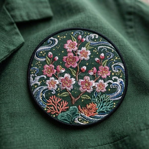 Custom Embroidery <b>Patch</b> Custom Design Embroidered Eco-Friendly Lightweight High Quality OEM <b>Sew</b>-<b>On</b> Canvas Fabric <b>Patches</b> - Product Image 3