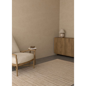 Alfombra de Lana Tejida a Mano Saga, Beige Marrón a Rayas, Rectangular Grande, Alfombra de Yute para Pasillo, Alfombra Suave Hecha a Mano para el Hogar -Hwl-163 - Product Image 5