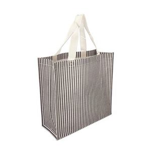 ถุงช้อปปิ้งผ้าไม่ทอพร้อมแถบปิดแบบตะขอและห่วง และหูหิ้วทำจากสายรัด PP - Product Image 4